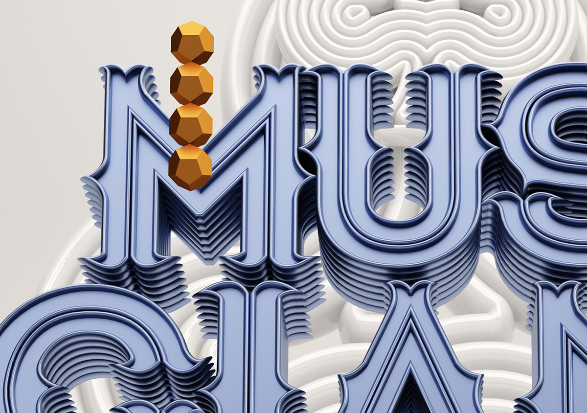 circus-三维立体字体视觉设计