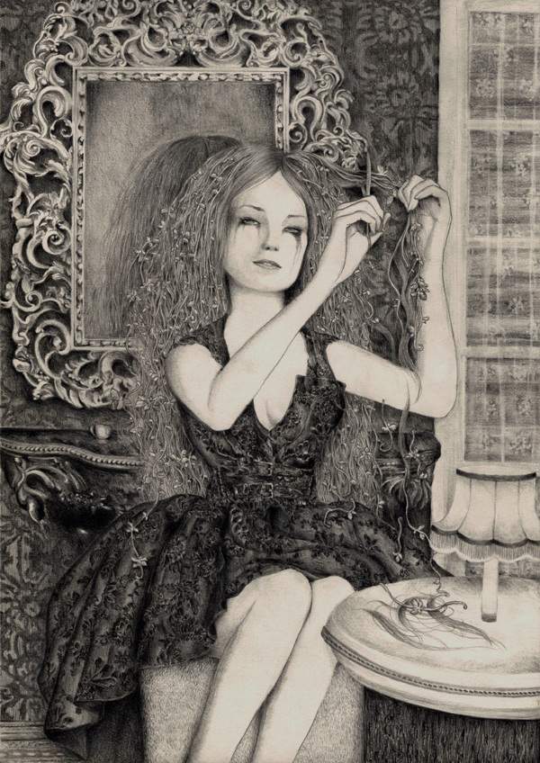 Artworks-时尚手绘人像插画---酷图编号5