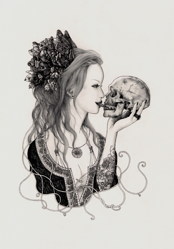 Artworks-时尚手绘人像插画---酷图编号2