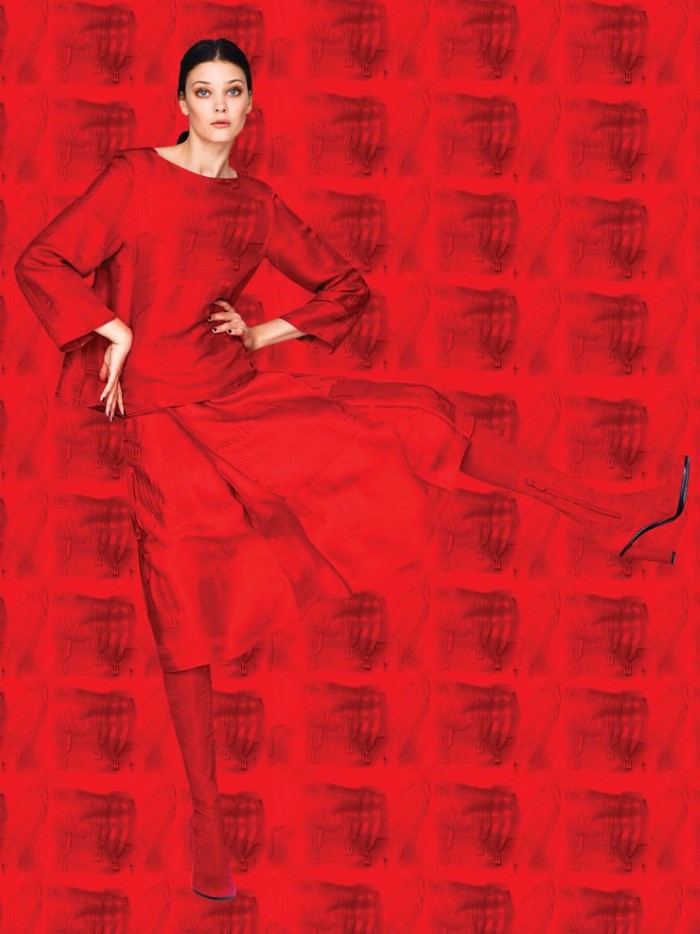 戴安娜摩尔多瓦-VOGUE时尚墨西哥2015年九月-街拍现代几何女装风格---酷图编号7