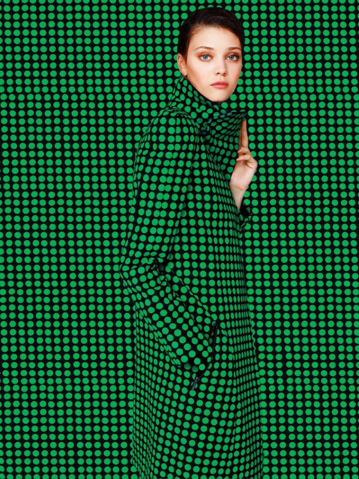 戴安娜摩尔多瓦-VOGUE时尚墨西哥2015年九月-街拍现代几何女装风格---酷图编号2