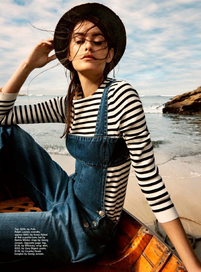 珍娜・克莱因-嘉人Marie Claire澳大利亚2015年九月-别致的海边外观---酷图编号5