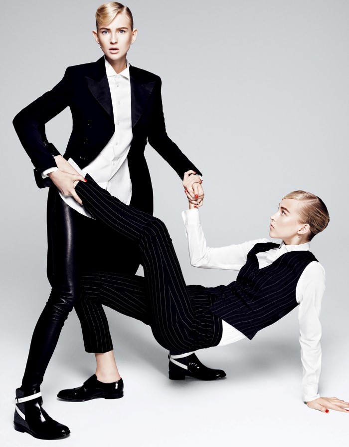 斯登和伊娃-vogue时尚日本2015年10月-弯曲中性"男装"时尚造型秀