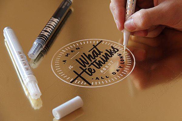 Quoted-手刻烫金字排版设计---酷图编号9