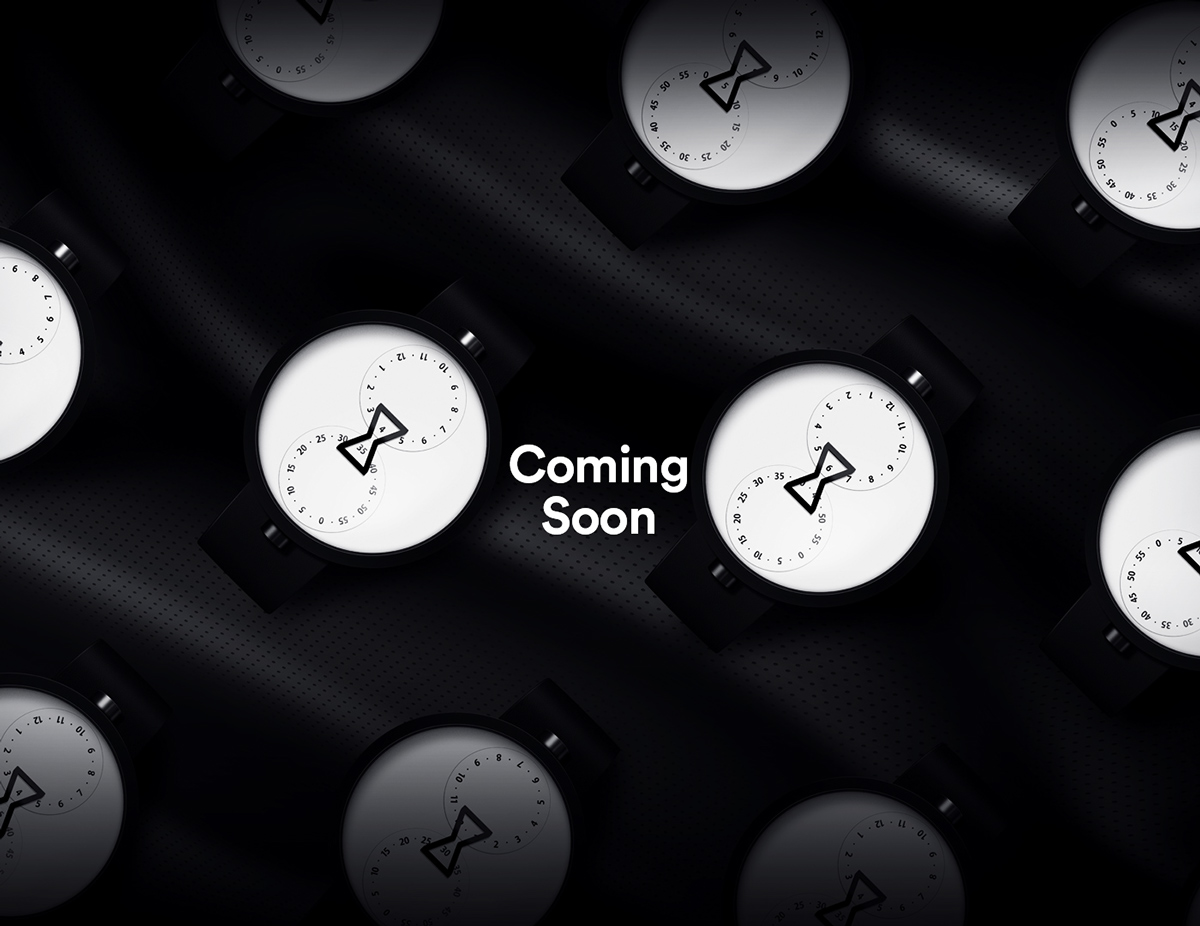 OZO Watch时尚腕表设计-手表具有两个转盘,一用在顶部做小时,而另一个在底部做分钟。---酷图编号5