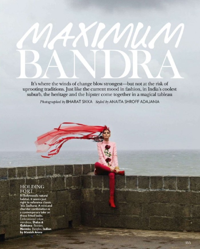 印度的时尚心情-VOGUE时尚印度2015年10月-孟买的西部风格---酷图编号13