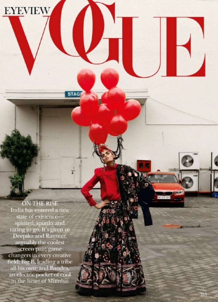 印度的时尚心情-VOGUE时尚印度2015年10月-孟买的西部风格---酷图编号4