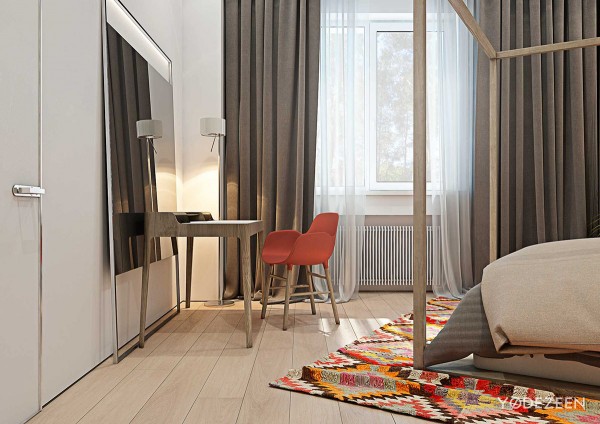 一个友好的儿童乐园公寓设计,有很多好玩的功能。不但有开放的通风地方,还有很多色彩鲜艳温馨儿童玩具---酷图编号17