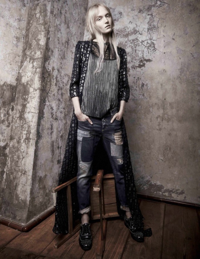 玛雅萨拉蒙-VOGUE时尚荷兰2015年十一月-优雅独特艺术性的女性超模人像时装---酷图编号4