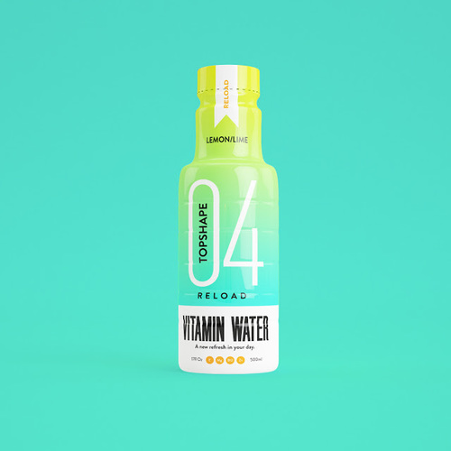保加利亚丰富的维他命瓶装水包装设计-是补充矿物质,维生素和能量---酷图编号5