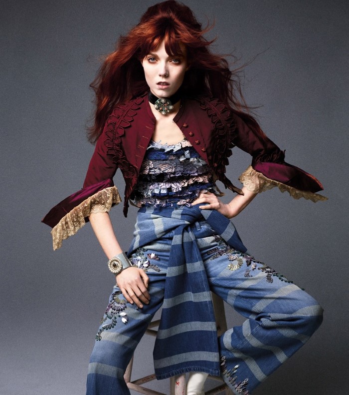 “海盗公主”-卡琳・洛菲德-芭莎全球2015年12月/2016年1月-度假系列的时尚---酷图编号11