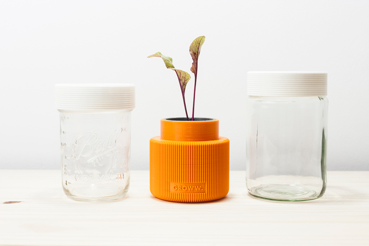 GROWW小温室透明玻璃瓶花盆设计---酷图编号1