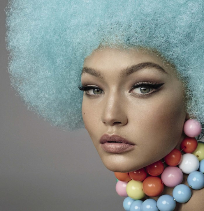 吉吉・哈迪德-VOGUE时尚意大利2015年十一月-复古的现代人像---酷图编号15