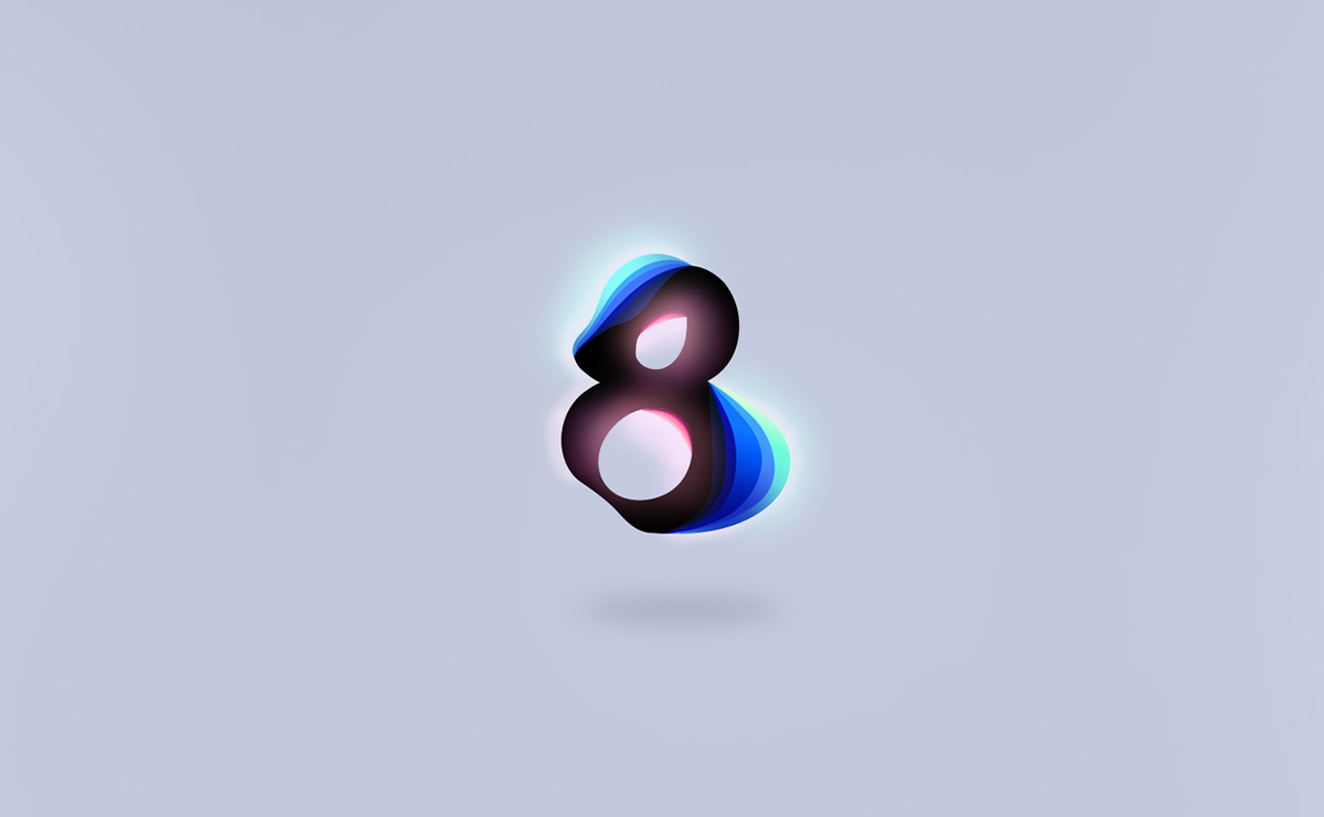 MIEN-荧光渐变字体设计---酷图编号8