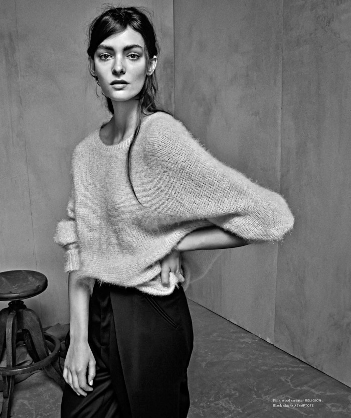 Model Behaviour-No Tofu冬季女性人像黑白作品---酷图编号7