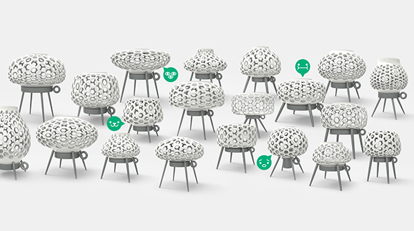 Specimen 01镂空“橄榄球足球”灯-灵感来自海洋生活---酷图编号13