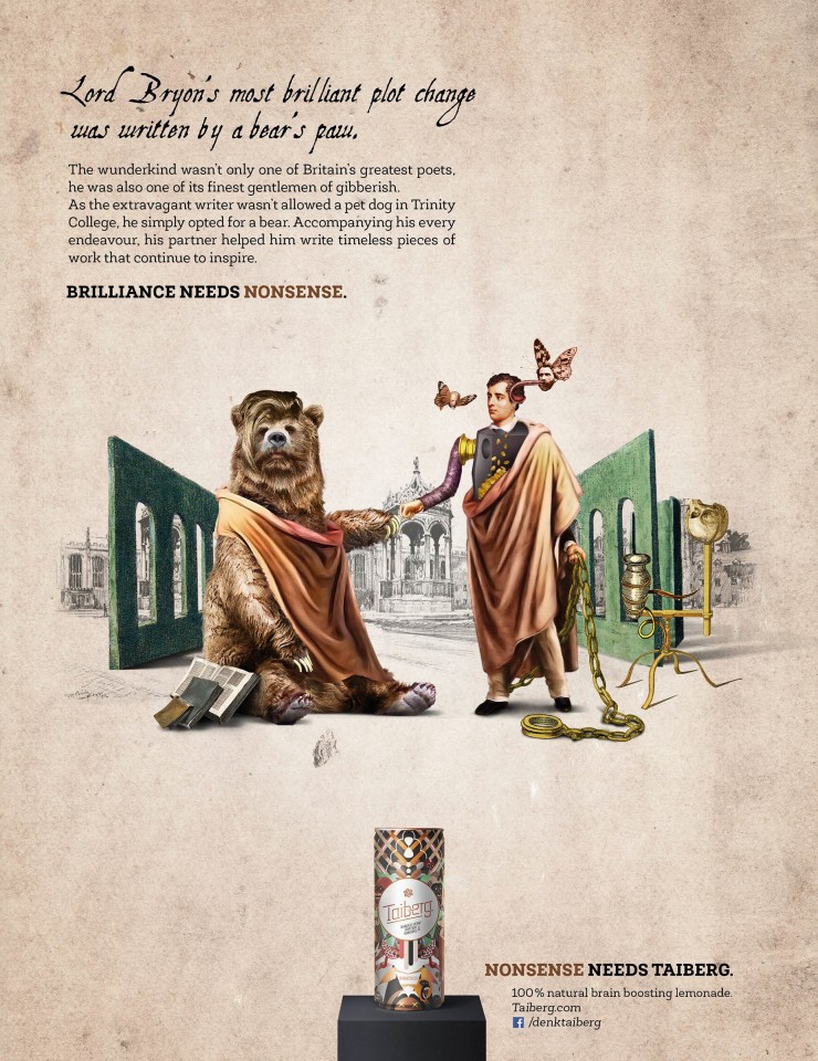 Taiberg-100%天然柠檬水饮料平面广告---酷图编号1