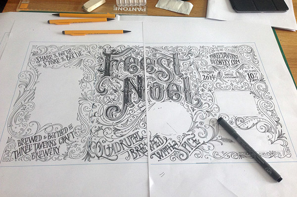 Feest Noel-比利时花丝风格圣诞节酒外包装设计---酷图编号10