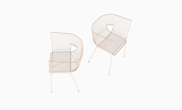 优雅的室外空间菱形网格条状椅子设计---酷图编号4