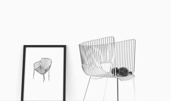 优雅的室外空间菱形网格条状椅子设计---酷图编号1