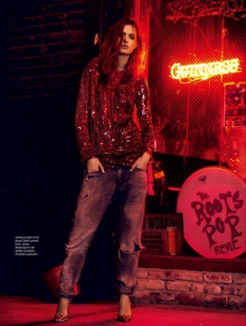 约瑟芬-ELLE艾丽巴西2014年1月-休闲魅力红外街头服饰图像