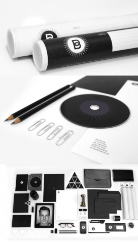 加拿大本・约翰斯顿Personal Identity平面设计师个人身份品牌设计