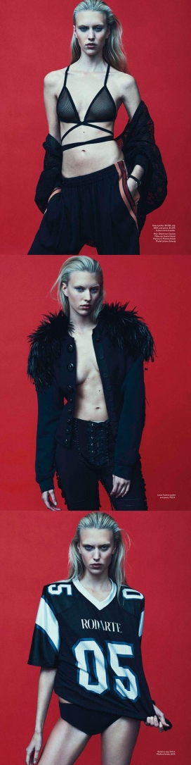 朱莉安娜-Vogue澳大利亚-美诱奢华光泽的体育风时装秀