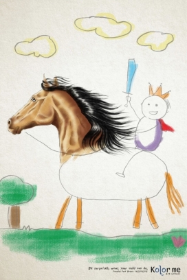 惊讶，你的孩子可以做的-Kolor Me儿童教育平面广告