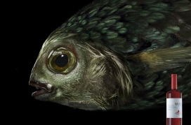 Meat or Fish Wine酒平面广告