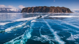 蓝色北极洋岛壁纸