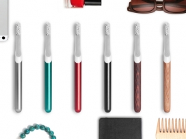 TOOTHBRUSH电动牙刷-工程进行定制，以配合您的现代生活方式，插入式的振动模块和可更换头允许您自定义和升级的美学