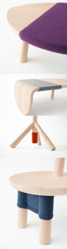 维尼的世界-多彩针织装饰的家具