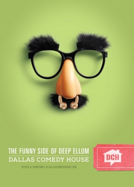 有趣的一面-美国达拉斯喜剧家平面广告