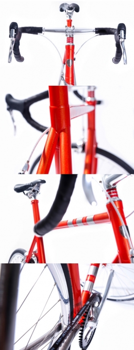 一辆定制的3D印刷车架配件自行车