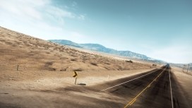 沙漠公路壁纸