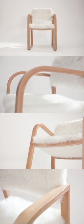 Stevo斯特沃椅子-采用实心榉木板和胶合板为原材料，没有束缚的金属和化学表面处理，坐垫和靠背软垫都用环保皮草，可以拆下清洗，倾斜的山麓提供向前移动你的身体，从而伸展脊柱和骨盆，促进腹部肌肉和背部血液循环的。