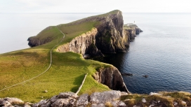 广阔的海洋悬崖石头