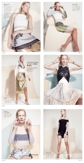 网格皮革女装春季系列秀