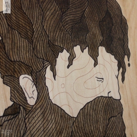 Wood Works I-树木年轮插画