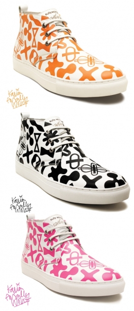 Sully Wong限量版沙漠靴系列-典型的卡里姆配色和图案