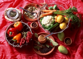 中国式食材香料壁纸