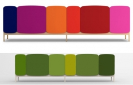 个性糖果色橱柜