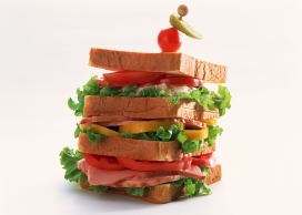 多层汉堡包食物壁纸