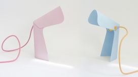 折叠钢台灯-法国设计师蒂姆・德弗勒作品