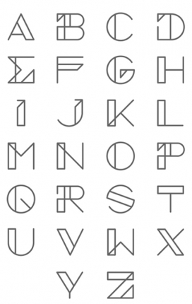 GENESI杰内西字体字母设计