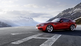 红色宝马Zagato Coupé概念车侧面壁纸