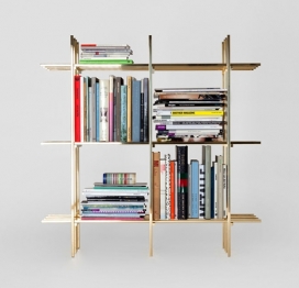 精密研磨金属条书架设计