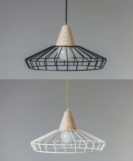 木材粉末涂层钢PHS吊灯