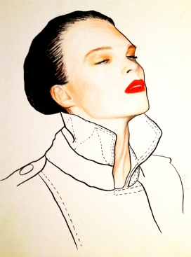 Fashion Illustrations时尚女性人像插画