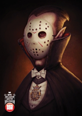 illustration mix-面具插画